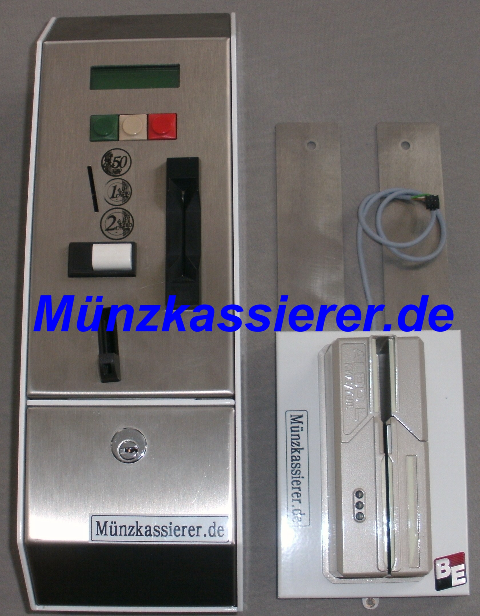Münzautomaten.com Münzkassierer.de Beckmann EMS335 EMS 335 mit Dokumentenprüfer Altersnachweis