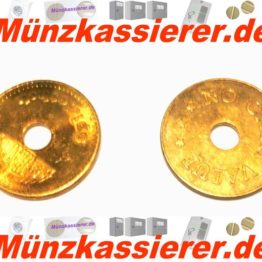 20 x Münzen Wertmarken 26,8 x 2,2mm. Münzkassierer